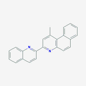 molecular formula C23H16N2 B15043886 1-Methyl-3-(2-quinolyl)benzo[f]quinoline 