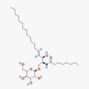 molecular formula C32H61NO8 B1504392 N-{(2S,3R,4E)-1-[(beta-D-glycero-Hexopyranosyl)oxy]-3-hydroxyoctadec-4-en-2-yl}octanamide CAS No. 111956-47-9