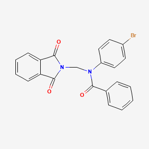 N-(4-bromophenyl)-N-[(1,3-dioxo-1,3-dihydro-2H-isoindol-2-yl)methyl]benzamide