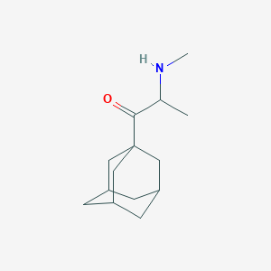 molecular formula C14H23NO B15043974 2-(Methylamino)-1-(tricyclo[3.3.1.1~3,7~]dec-1-yl)propan-1-one 