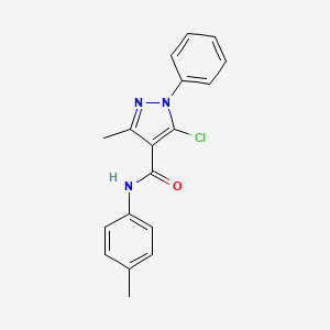 5-chloro-3-methyl-N-(4-methylphenyl)-1-phenyl-1H-pyrazole-4-carboxamide