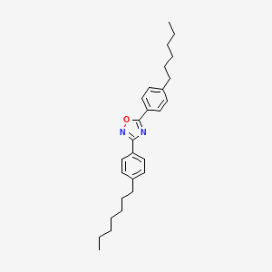 3-(4-Heptylphenyl)-5-(4-hexylphenyl)-1,2,4-oxadiazole