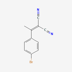 molecular formula C11H7BrN2 B15044038 [1-(4-Bromophenyl)ethylidene]propanedinitrile CAS No. 5303-97-9