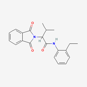 2-(1,3-dioxo-2,3-dihydro-1H-isoindol-2-yl)-N-(2-ethylphenyl)-3-methylbutanamide