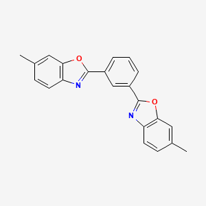 molecular formula C22H16N2O2 B15044049 6-Methyl-2-[3-(6-methyl-1,3-benzoxazol-2-yl)phenyl]-1,3-benzoxazole 