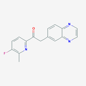 1-(5-Fluoro-6-methylpyridin-2-yl)-2-(quinoxalin-6-yl)ethanone