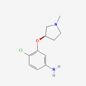 (R)-4-Chloro-3-((1-methylpyrrolidin-3-yl)oxy)aniline