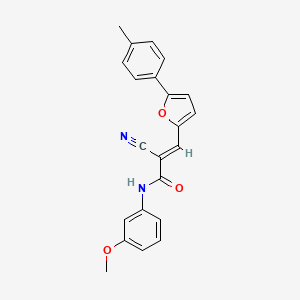 (2E)-2-cyano-N-(3-methoxyphenyl)-3-[5-(4-methylphenyl)furan-2-yl]prop-2-enamide