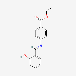 Ethyl 4-(2-hydroxybenzylideneamino)benzoate