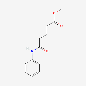 molecular formula C12H15NO3 B15044143 Methyl 5-anilino-5-oxopentanoate 