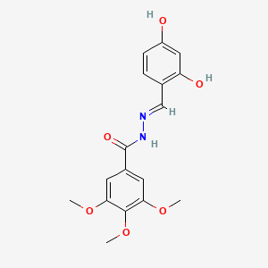 N'-[(E)-(2,4-dihydroxyphenyl)methylidene]-3,4,5-trimethoxybenzohydrazide