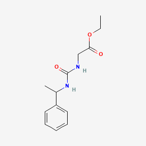 Ethyl 2-{[(1-phenylethyl)carbamoyl]amino}acetate