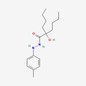 molecular formula C17H28N2O2 B15044167 2-butyl-2-hydroxy-N'-(4-methylphenyl)hexanehydrazide 