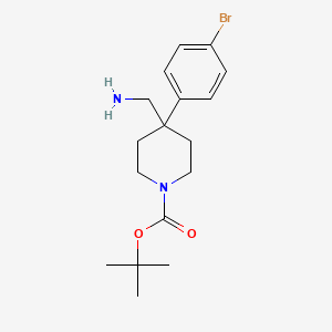 Tert-butyl 4-(aminomethyl)-4-(4-bromophenyl)piperidine-1-carboxylate