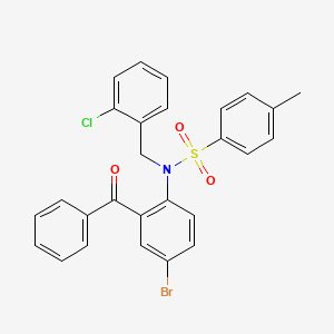 N-[4-bromo-2-(phenylcarbonyl)phenyl]-N-(2-chlorobenzyl)-4-methylbenzenesulfonamide