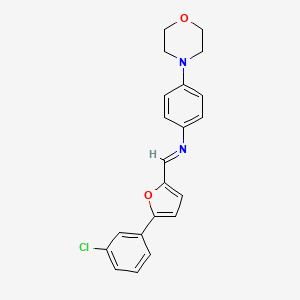 [5-(3-Chloro-phenyl)-furan-2-ylmethylene]-(4-morpholin-4-yl-phenyl)-amine