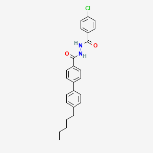 N'-[(4-chlorophenyl)carbonyl]-4'-pentylbiphenyl-4-carbohydrazide