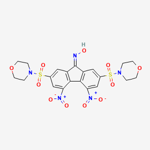 2,7-Bis-(morpholine-4-sulfonyl)-4,5-dinitro-fluoren-9-one oxime