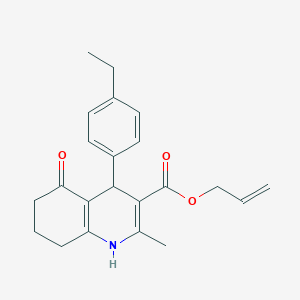 Prop-2-en-1-yl 4-(4-ethylphenyl)-2-methyl-5-oxo-1,4,5,6,7,8-hexahydroquinoline-3-carboxylate