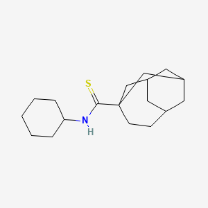 N-cyclohexyltricyclo[4.3.1.1~3,8~]undecane-3-carbothioamide