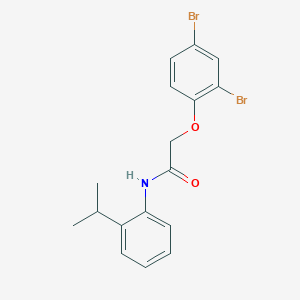 2-(2,4-dibromophenoxy)-N-[2-(propan-2-yl)phenyl]acetamide