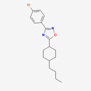 3-(4-Bromophenyl)-5-(4-butylcyclohexyl)-1,2,4-oxadiazole