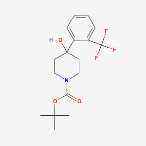 Tert-butyl 4-hydroxy-4-[2-(trifluoromethyl)phenyl]piperidine-1-carboxylate