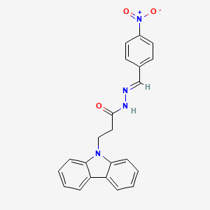 3-(9H-carbazol-9-yl)-N'-[(E)-(4-nitrophenyl)methylidene]propanehydrazide