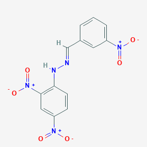 Benzaldehyde, m-nitro-, (2,4-dinitrophenyl)hydrazone