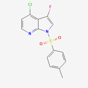 1H-Pyrrolo[2,3-B]pyridine, 4-chloro-3-fluoro-1-[(4-methylphenyl)sulfonyl]-