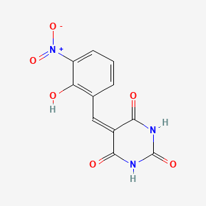 5-[(2-Hydroxy-3-nitrophenyl)methylidene]-1,3-diazinane-2,4,6-trione