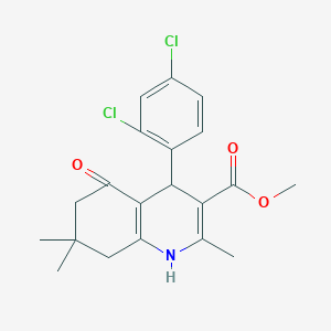 Methyl 4-(2,4-dichlorophenyl)-2,7,7-trimethyl-5-oxo-1,4,5,6,7,8-hexahydroquinoline-3-carboxylate