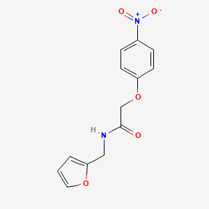 molecular formula C13H12N2O5 B15044434 N-(furan-2-ylmethyl)-2-(4-nitrophenoxy)acetamide 