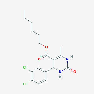 Hexyl 4-(3,4-dichlorophenyl)-6-methyl-2-oxo-1,2,3,4-tetrahydropyrimidine-5-carboxylate