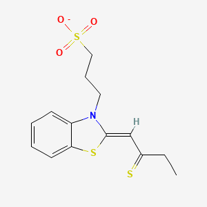 3-[(2Z)-2-(2-thioxobutylidene)-1,3-benzothiazol-3(2H)-yl]propane-1-sulfonate