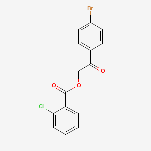 2-(4-Bromophenyl)-2-oxoethyl 2-chlorobenzoate