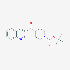 molecular formula C20H24N2O3 B1504457 Tert-butyl 4-(quinoline-3-carbonyl)piperidine-1-carboxylate CAS No. 669074-89-9