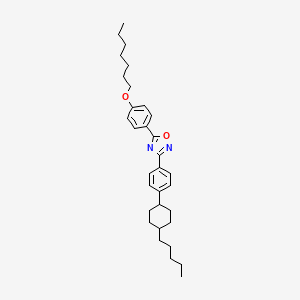 5-[4-(Heptyloxy)phenyl]-3-[4-(4-pentylcyclohexyl)phenyl]-1,2,4-oxadiazole