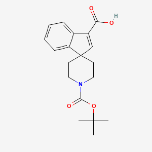 molecular formula C19H23NO4 B1504458 1'-(Tert-butoxycarbonyl)spiro[indene-1,4'-piperidine]-3-carboxylic acid CAS No. 209128-15-4