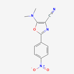 5-(Dimethylamino)-2-(4-nitrophenyl)-1,3-oxazole-4-carbonitrile