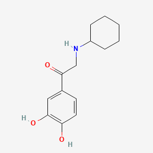 2-(Cyclohexylamino)-1-(3,4-dihydroxyphenyl)ethanone