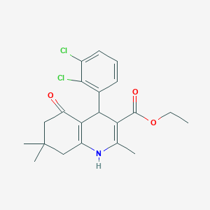 Ethyl 4-(2,3-dichlorophenyl)-2,7,7-trimethyl-5-oxo-1,4,5,6,7,8-hexahydroquinoline-3-carboxylate