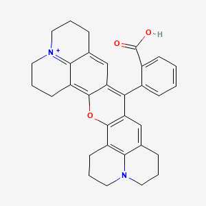 molecular formula C32H31N2O3+ B15044666 2-(3-oxa-23-aza-9-azoniaheptacyclo[17.7.1.15,9.02,17.04,15.023,27.013,28]octacosa-1(27),2(17),4,9(28),13,15,18-heptaen-16-yl)benzoic acid 