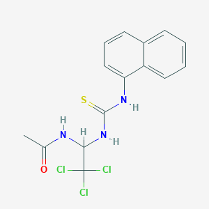 N-{2,2,2-trichloro-1-[(naphthalen-1-ylcarbamothioyl)amino]ethyl}acetamide