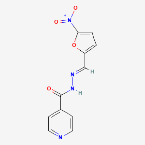 N-[(E)-(5-nitrofuran-2-yl)methylideneamino]pyridine-4-carboxamide