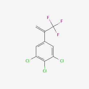 molecular formula C9H4Cl3F3 B1504471 1,2,3-Trichloro-5-(3,3,3-trifluoroprop-1-en-2-yl)benzene 