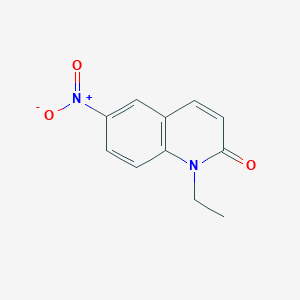 molecular formula C11H10N2O3 B15044727 1-ethyl-6-nitroquinolin-2(1H)-one 