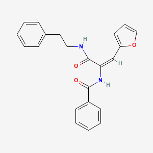 molecular formula C22H20N2O3 B15044743 N-(2-Furan-2-yl-1-phenethylcarbamoyl-vinyl)-benzamide 