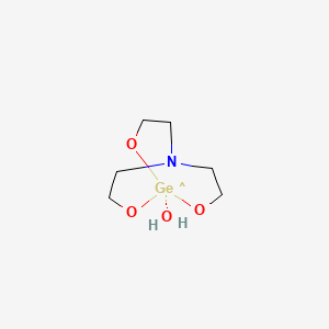 molecular formula C6H14GeNO4 B15044748 1-Hydroxy-2,8,9-trioxa-5-aza-1-germabicyclo(3.3.3)undecane CAS No. 71682-43-4