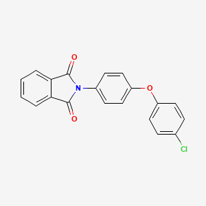 molecular formula C20H12ClNO3 B15044775 2-[4-(4-chlorophenoxy)phenyl]-1H-isoindole-1,3(2H)-dione 